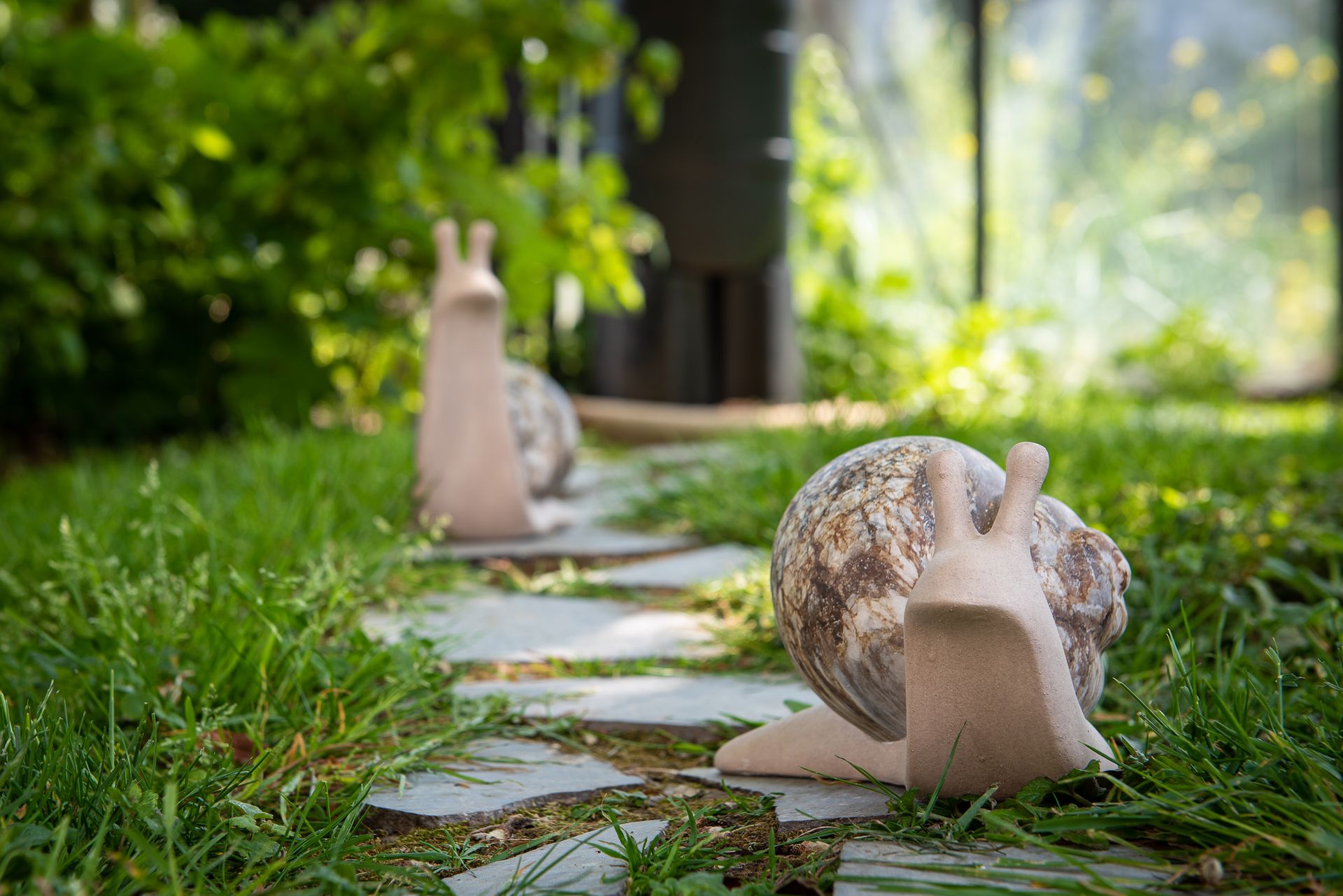 Figurine escargot marbré