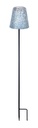 SOLAIRE LAMPE ARGENTE SUR TIGE