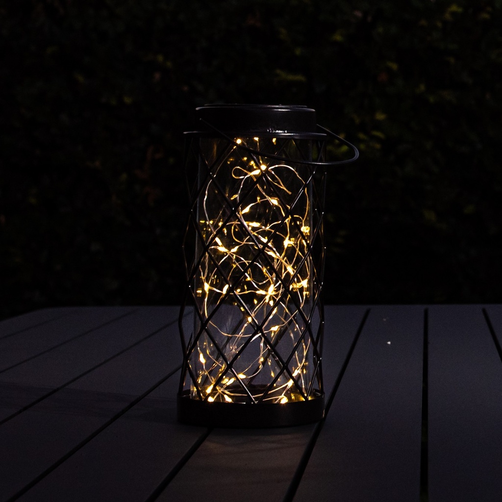 WEB-SOLAR LANTERN CARAT Ø12h27cm