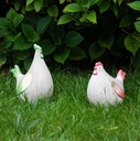 WEB-CERAMIC ROOSTER & HEN DECO