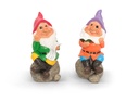 WEB-GNOME ON A STONE Ø10h15cm