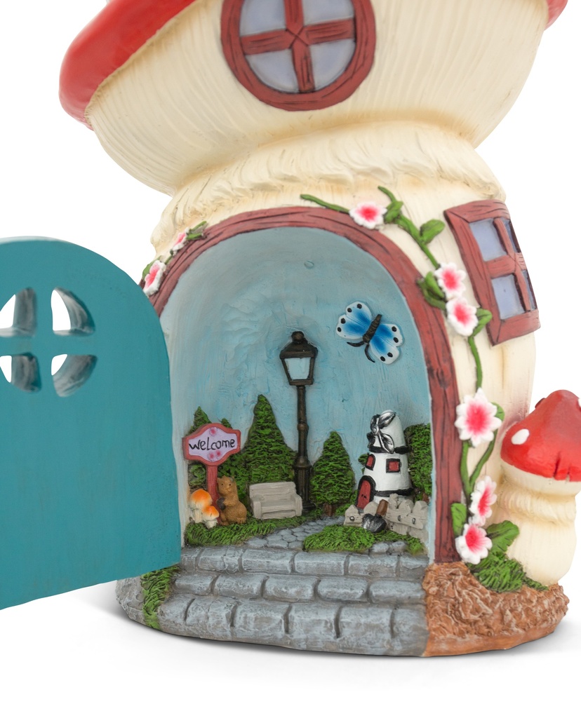 POLYRESINE NAIN AVEC MAISON