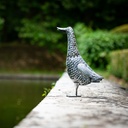 WEB-METAL ANTIQUE DUCK-HEN-ROOSTER