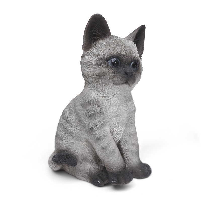 WEB-POLY SITTING KITTENS 14X12H21CM