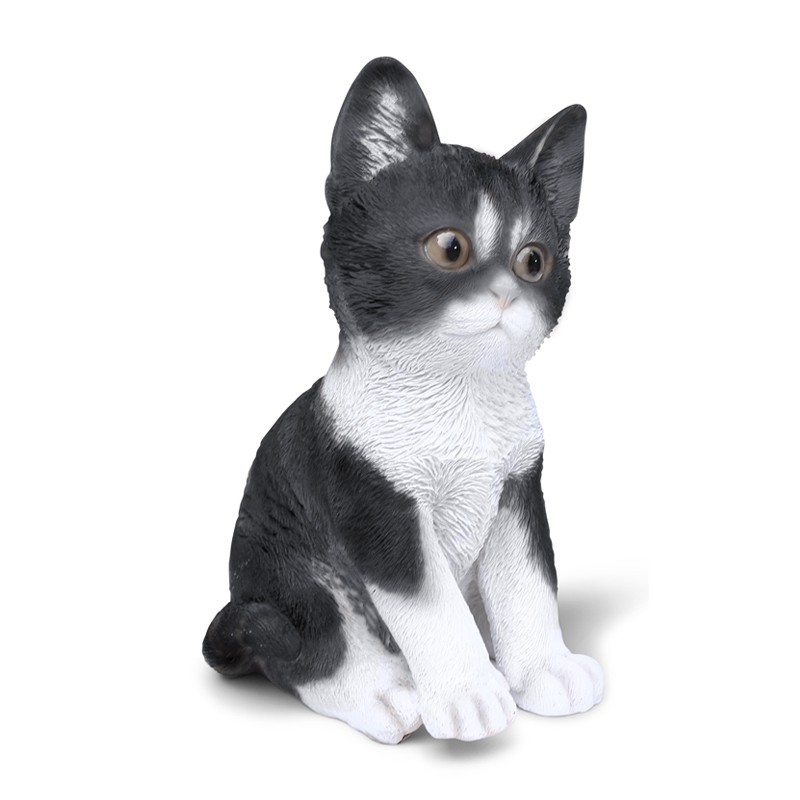 WEB-POLY SITTING KITTENS 14X12H21CM