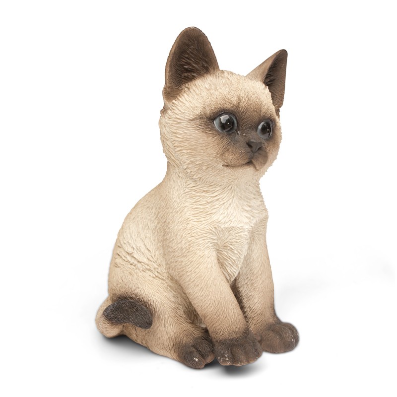 WEB-POLY SITTING KITTENS 14X12H21CM