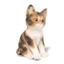 WEB-POLY SITTING KITTENS 14X12H21CM