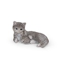 WEB-POLY CAT + KITTEN 35X21H18CM