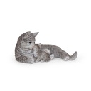 WEB-POLY CAT + KITTEN 35X21H18CM