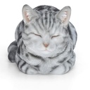 POLYRESINE CHAT DORMANT GRIS