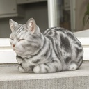POLYRESINE CHAT DORMANT GRIS