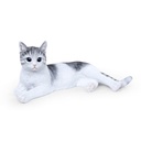 WEB-POLY LYING CATS 38X23H17CM