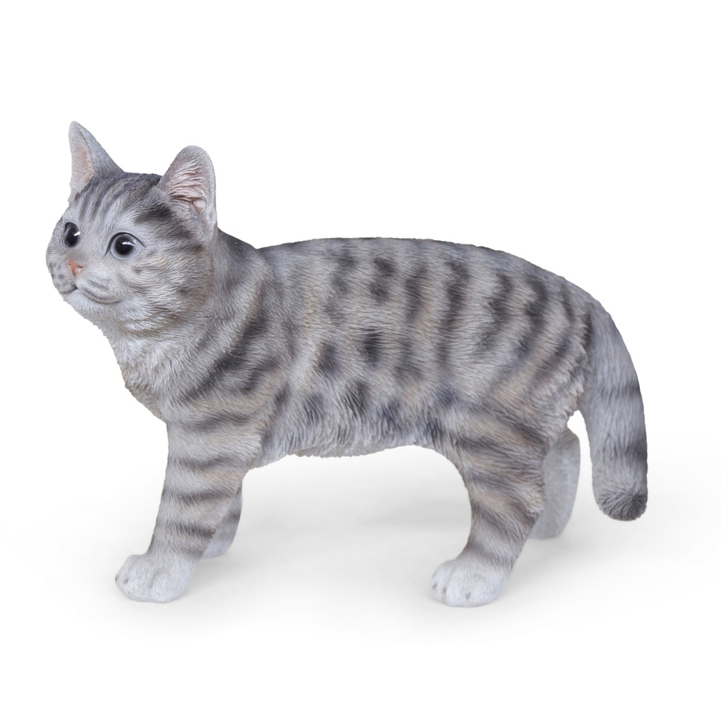 WEB-POLY STANDING CAT 26X11H20CM