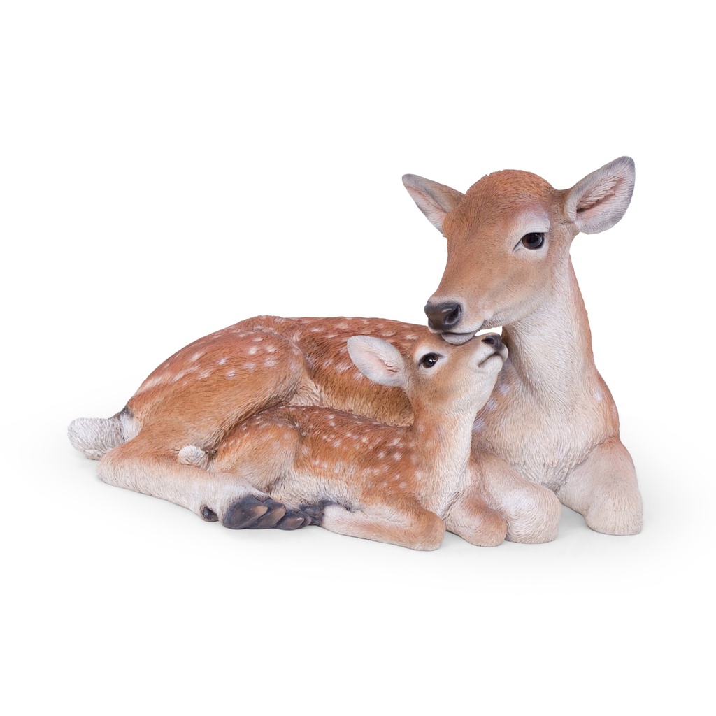 POLYRESINE BICHE AVEC BEBE