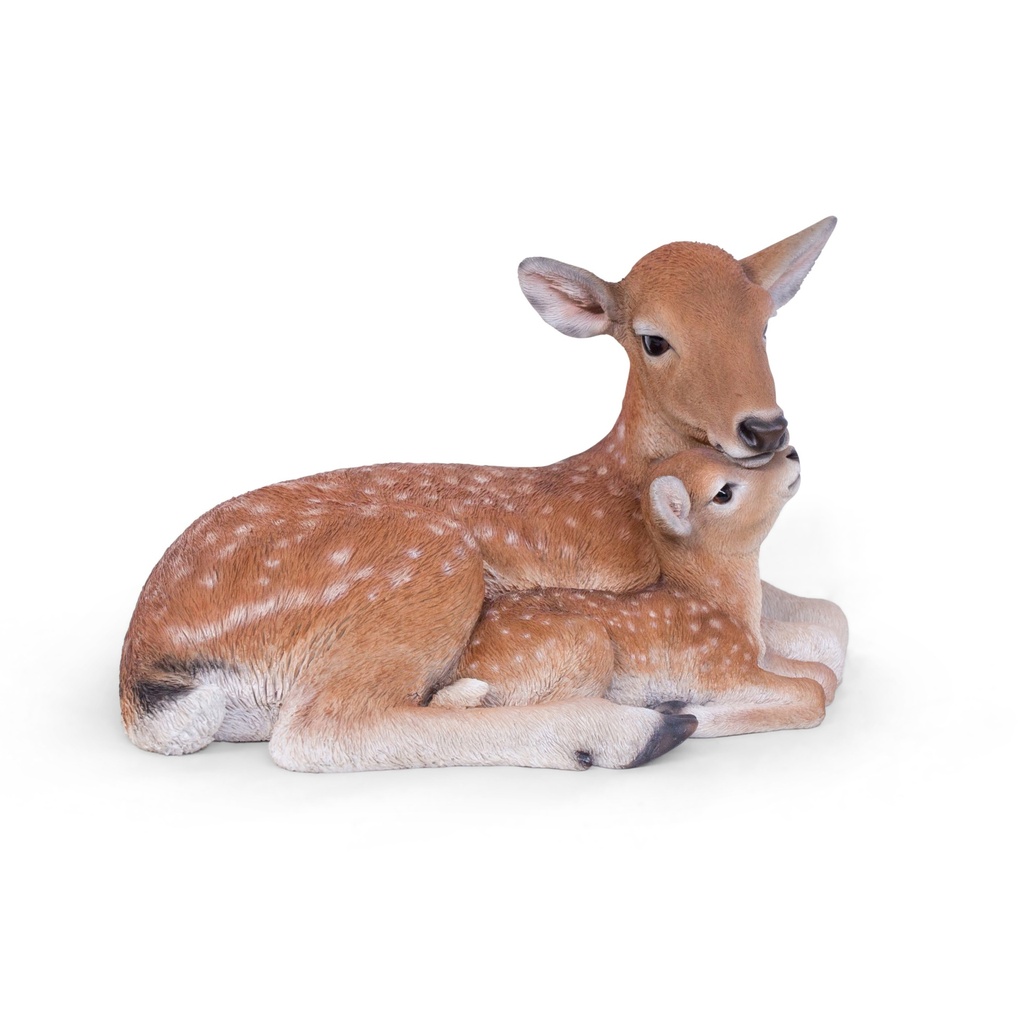 POLYRESINE BICHE AVEC BEBE