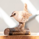 POLYRESINE OISEAU SUR BOIS