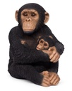 POLYRESINE MERE+FILS CHIMPANZE