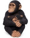 POLYRESINE MERE+FILS CHIMPANZE