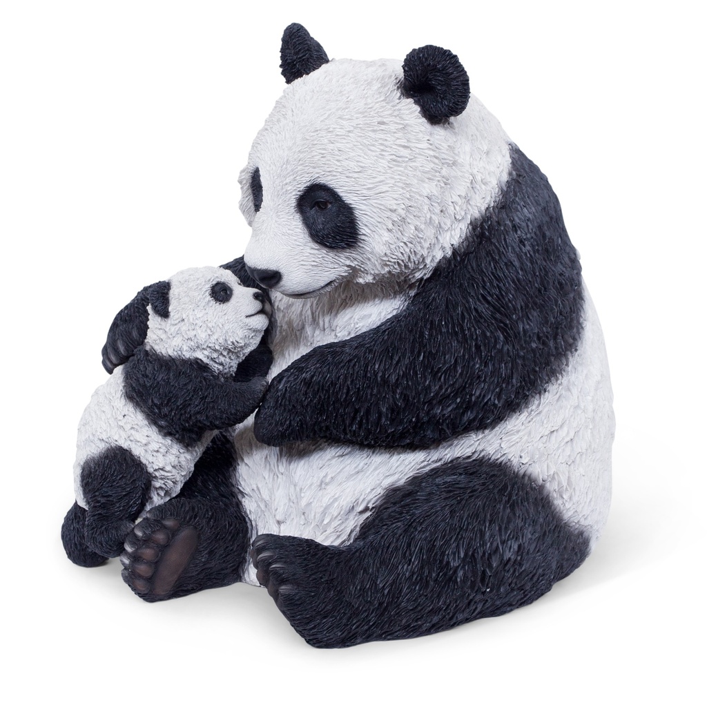 POLYRESINE PANDA +BEBE