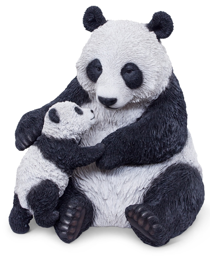 POLYRESINE PANDA +BEBE