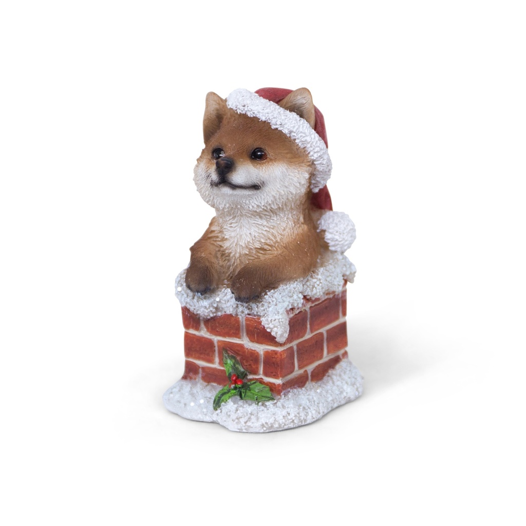 WEB-POLY ANIMAL CHRISTMAS CHIMNEY