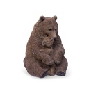 POLYRESINE OURS AVEC OURSON 81X61H88