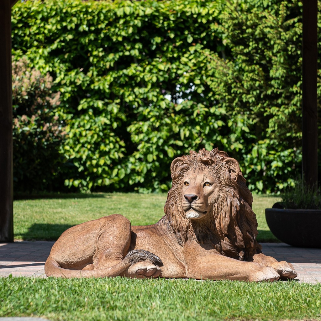 POLYRESINE LION COUCHE