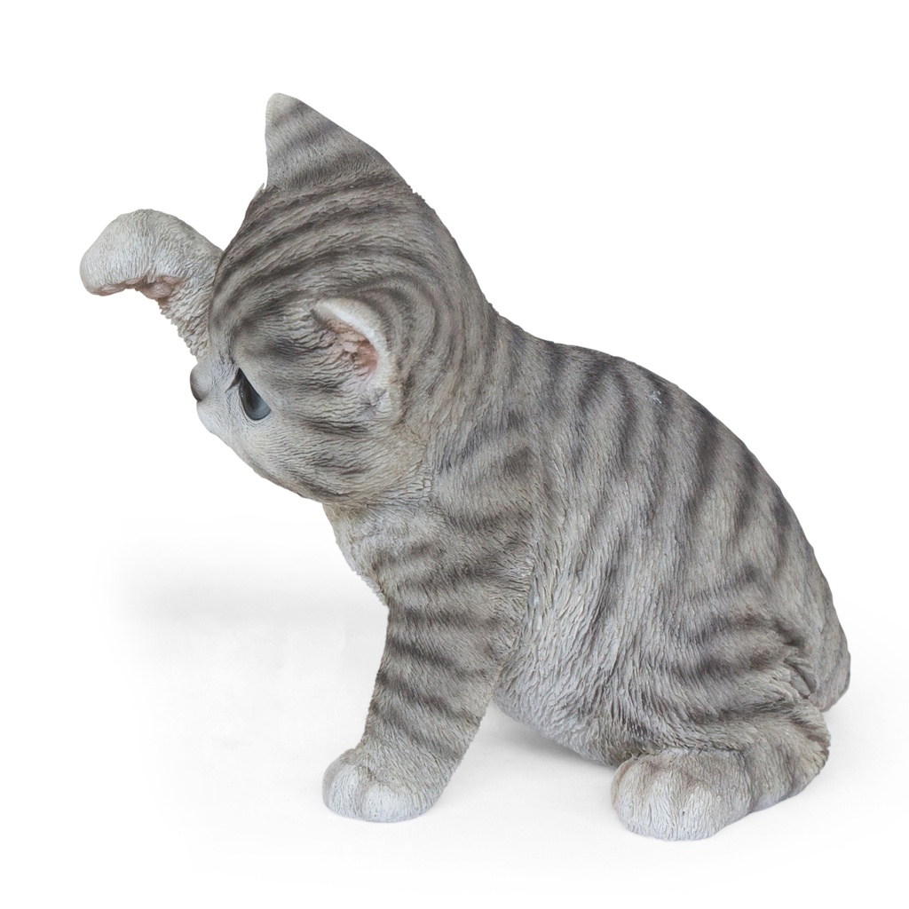 WEB-POLY PUNCHING KITTENS 22X13H17CM
