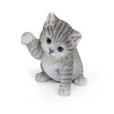 WEB-POLY PUNCHING KITTENS 22X13H17CM