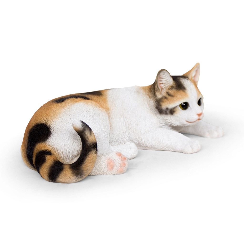 WEB-POLY LYING CATS 31X18H12CM