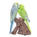 POLYRESINE PERRUCHE COUPLE