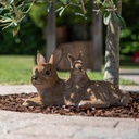 POLYRESINE LAPIN AVEC LAPEREAU