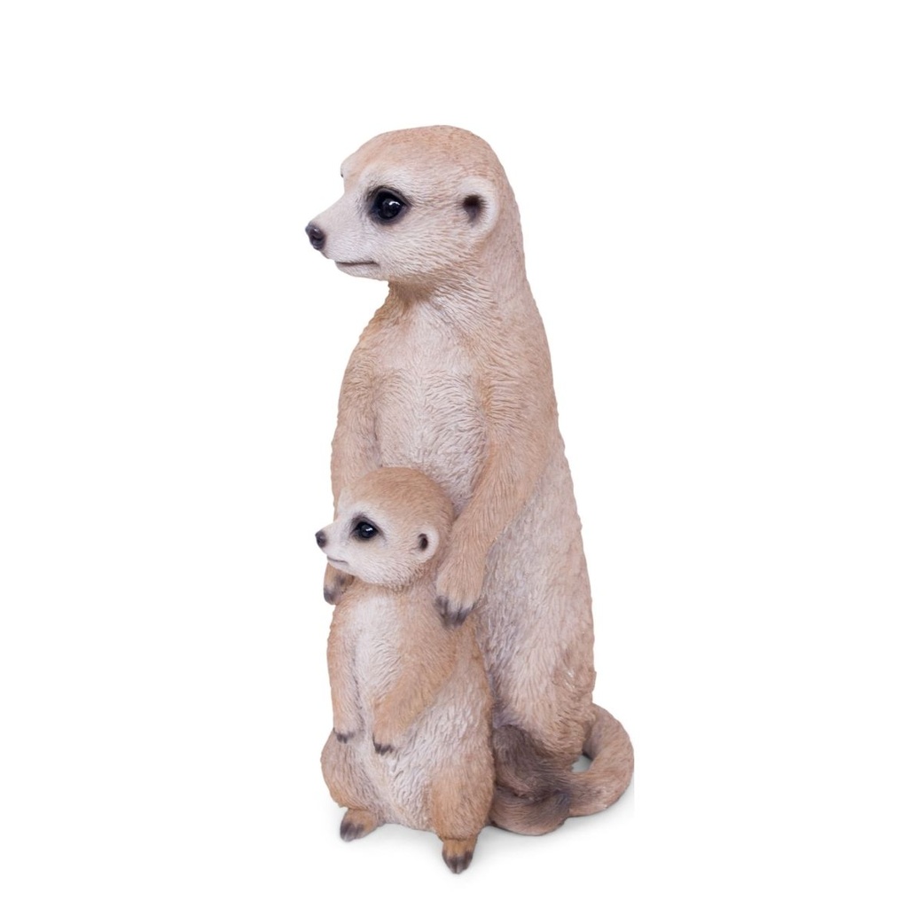 POLYRESINE SURICATE +BEBE