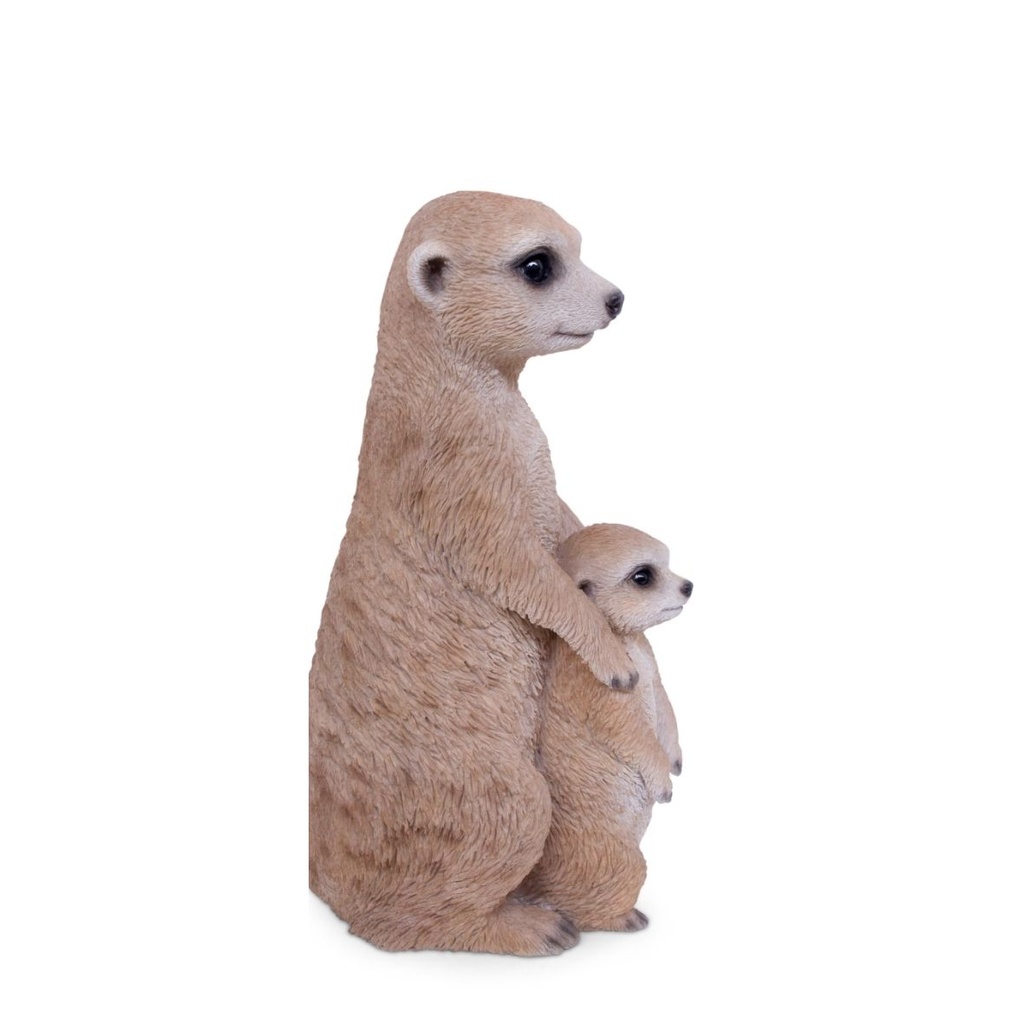 POLYRESINE SURICATE +BEBE