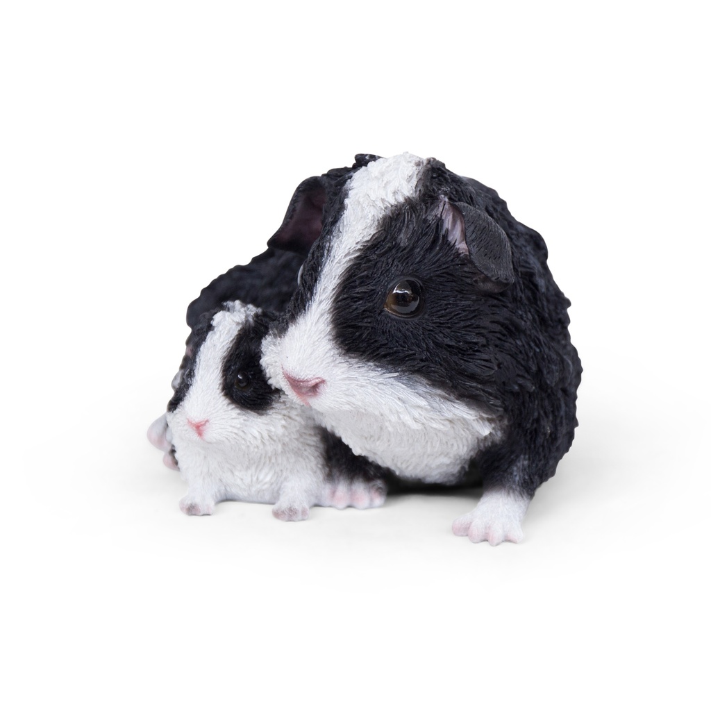 WEB-POLY GUINEA PIG WITH BABY 20X14H11CM
