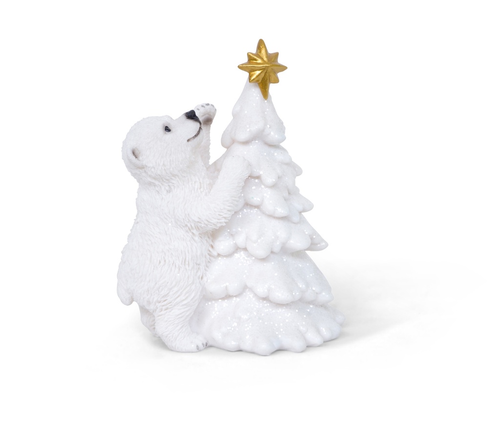 WEB-POLY ANIMAL WITH CHIRSTMAS TREE