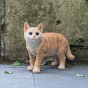 WEB-POLY STANDING CAT 26X11H20CM