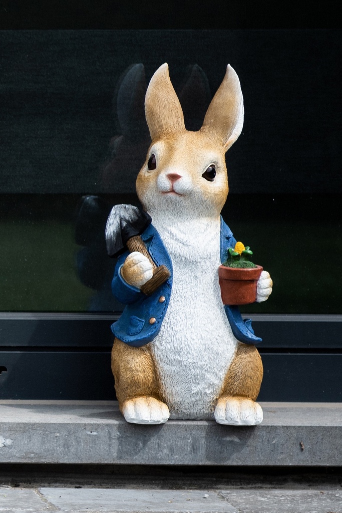 WEB-MR & MRS RABBIT Ø19H42CM