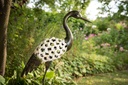 70701567 - Garden ID - White Crackled - Metal Crane White Crackled - in situ 1.jpg