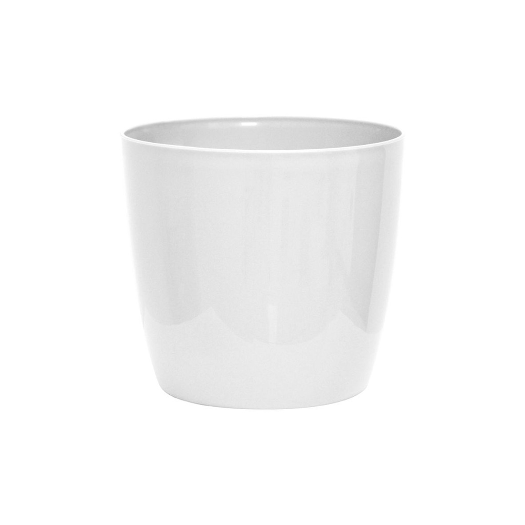 Cache-pot Shiny – effet céramique brillant (8 tailles: de Ø11xH10cm à Ø35xH32cm)