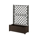 Italia Pflanzkübel mit Gitter – Holzeleganz und Modularität (2 Größen: 43x43xH142cm und 100x43xH142cm)