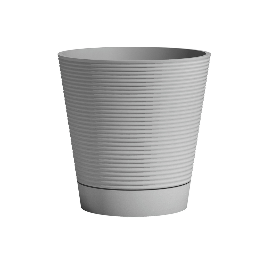 Pots recyclés Green Care Sense avec réserve d'eau – avec réserve d’eau (2 tailles: Ø30xH30cm et Ø40xH40cm)