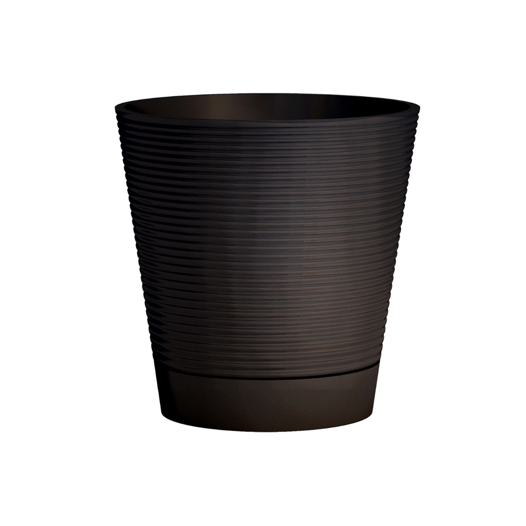 Pots recyclés Green Care Sense avec réserve d'eau – avec réserve d’eau (2 tailles: Ø30xH30cm et Ø40xH40cm)