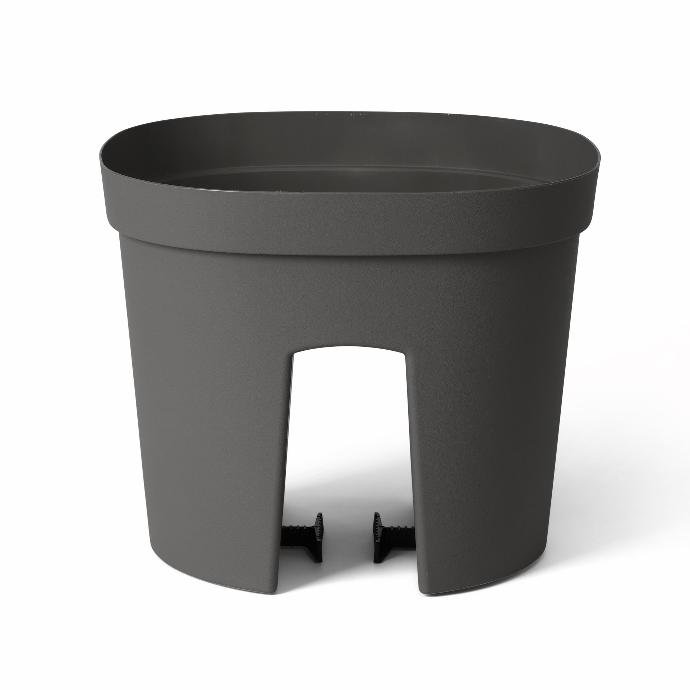 Fence Smile Geländertopf – stabil und praktisch (2 Größen: 30x30xH24cm und 50x26xH24cm)