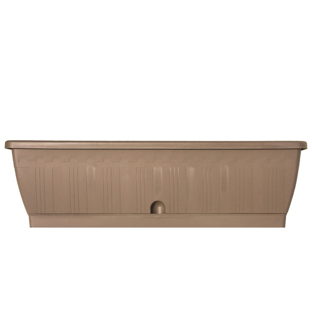 [08200707] Balconnière Terraflor – Formats généreux & robustesse (3 tailles: L60-80-100cm) (Taupe, 100x19,5h18cm)