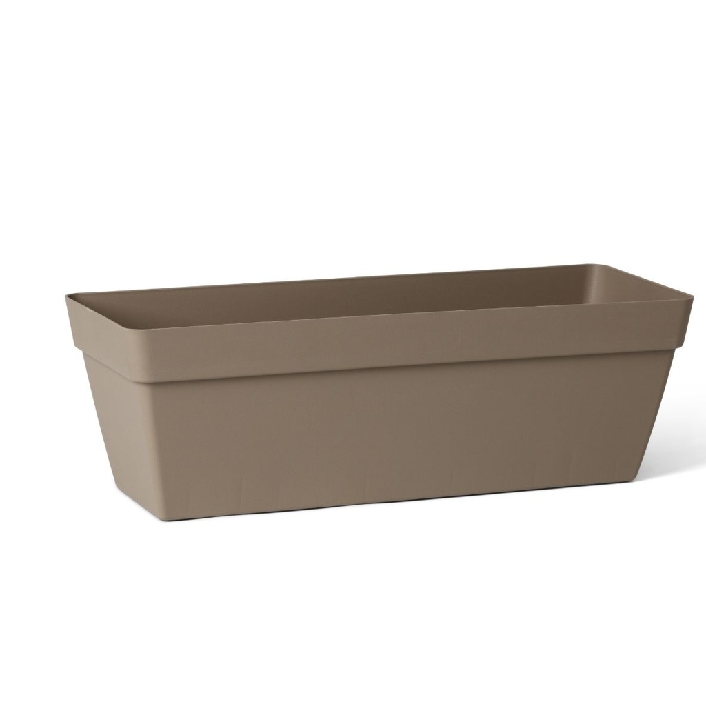 [08230207] Happy bloembak – met waterreservoir en tussenstuk (60x18xH16cm) (Taupe, 60x18h16cm)