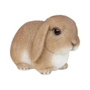 Statue de lapin réaliste en résine (17x10xH11cm)