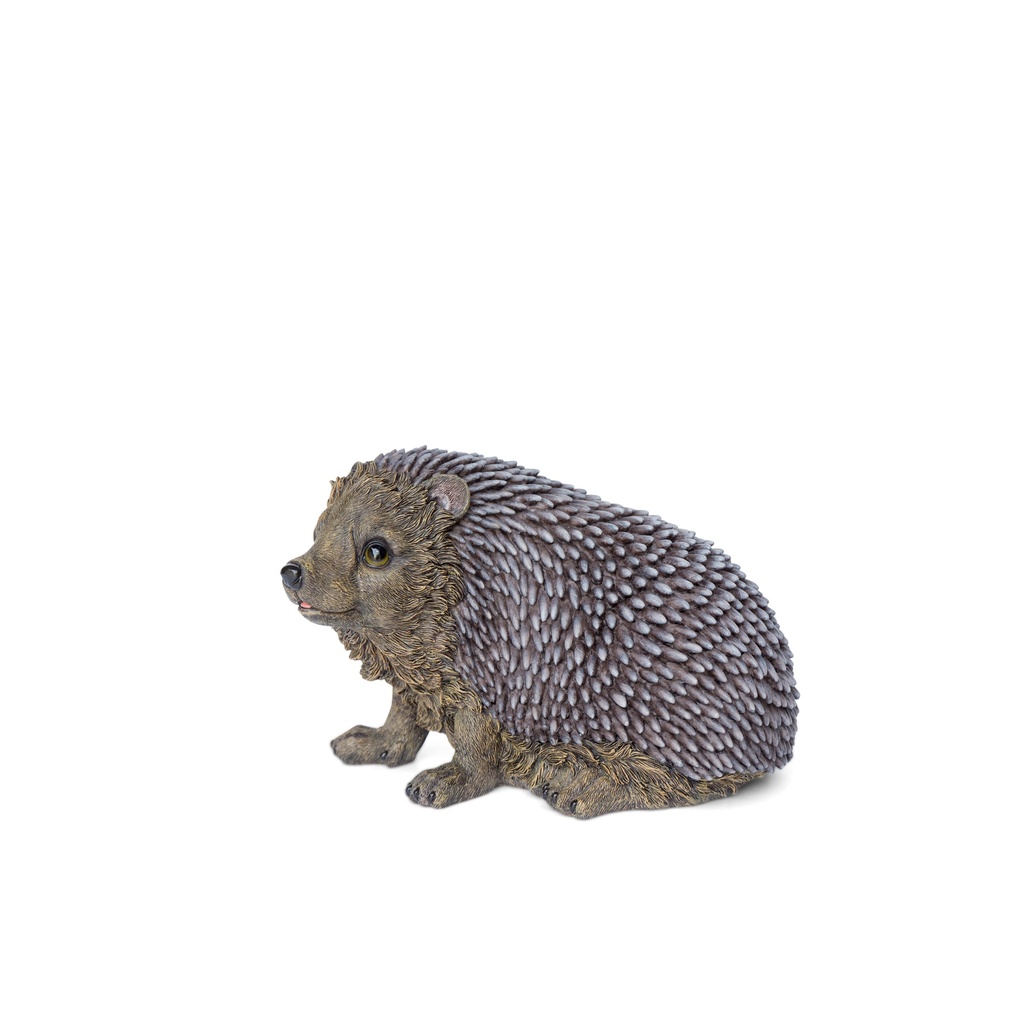 Figurines de hérissons en résine (3 tailles: de 14x11xH9,5cm à 24x16xH17cm)
