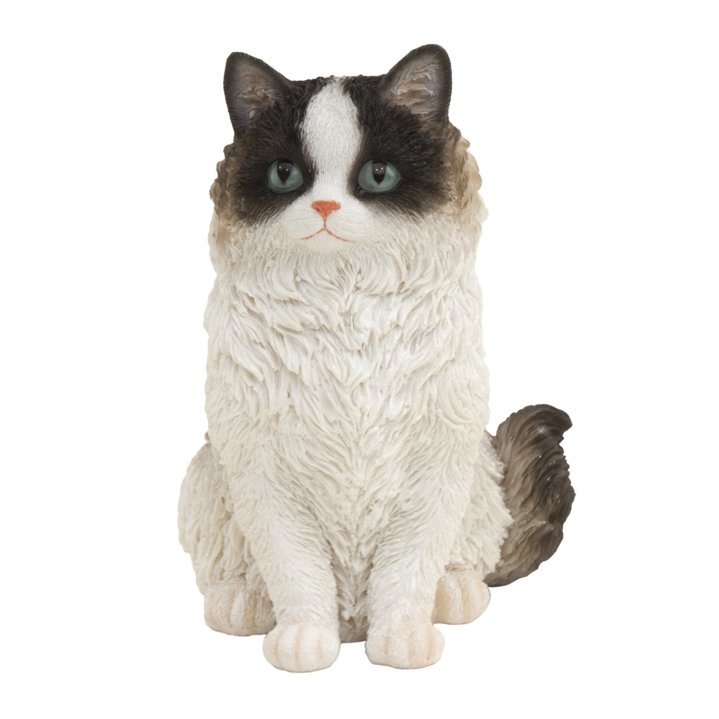 Persian cat sculpture in polyresin (2 sizes: 12x9.5xH15cm and 18x15xH23cm)