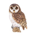Decoratieve uilen in polyresin (2 maten: 15x14xH22cm en 45x33xH60cm)